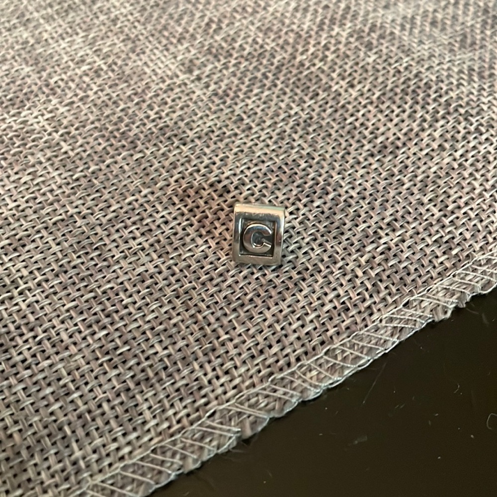 Pandora silver letter C charm
